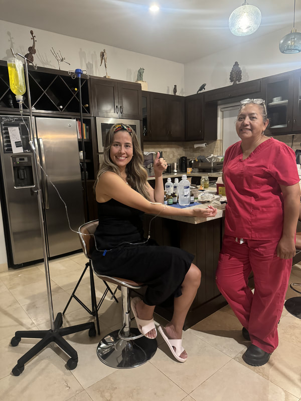 Medical chelation therapy session at Cabo Health for heavy metal removal